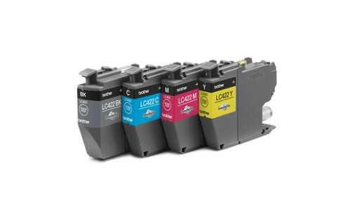 Brother LC-422VALDR Ink cartridge multi pack Bk,C,M,Y Blister, 4x550 pages Pack=4 for Brother MFC-J 5340