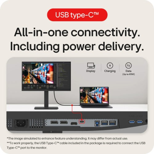 LG 24BA650-B computer monitor 60.5 cm (23.8") 1920 x 1080 pixels Full HD LED Black