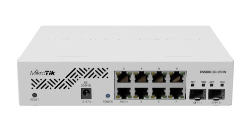 Mikrotik CSS610-8G-2S+IN network switch Gigabit Ethernet (10/100/1000) Power over Ethernet (PoE) White