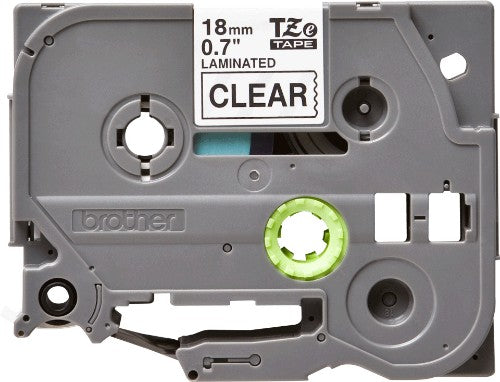Brother TZE-141 DirectLabel black on Transparent Laminat 18mm x 8m for Brother P-Touch TZ 3.5-18mm/36mm/6-18mm/6-24mm/6-36mm