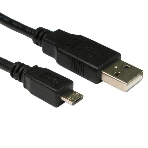 Cables Direct USB 2.0 Micro B, 3m USB cable USB A Micro-USB B Black