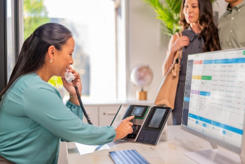 HP Poly Edge E450 IP Phone and PoE-enabled