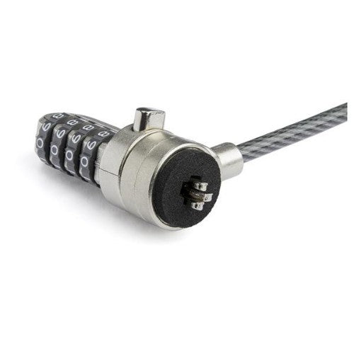 StarTech.com Universal Laptop Cable Lock Expansion Loop - 6” (15cm) Anti Theft 4-Digit Combination K-Slot Lock - Computer Security Cable to Create Twin/Multi-Head Lock for Multiple Devices