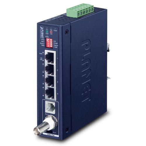 PLANET IP30 Industrial Gigabit Ethern Network transmitter & receiver Blue