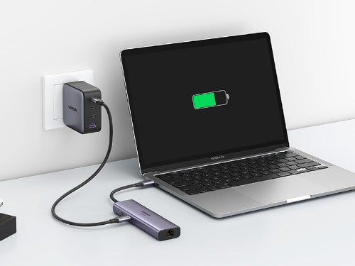 Ugreen 60515 USB-C Hub 2*USB3.0+HDMI+RJ45+SD&TF +PD port Converter