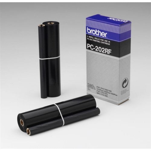 Brother PC-202RF Thermal-transfer roll, 2x420 pages Pack=2 for Brother Fax 1010