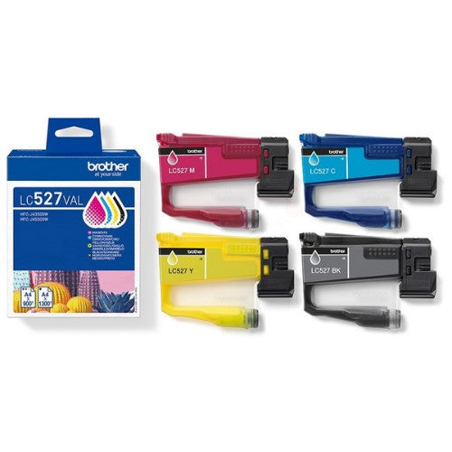 Brother LC-527VAL Ink cartridge multi pack Bk,C,M,Y 1200pg + 3x900 pg Pack=4 for Brother MFC-J 4350