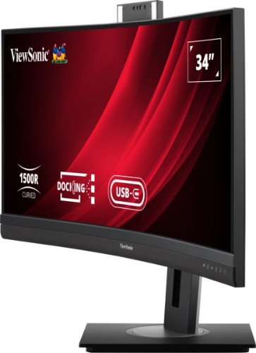Viewsonic VG3457CV LED display 86.4 cm (34") 3440 x 1440 pixels UltraWide Quad HD Black