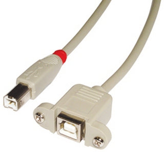 Lindy 31801 USB cable USB 2.0 1 m USB B Grey