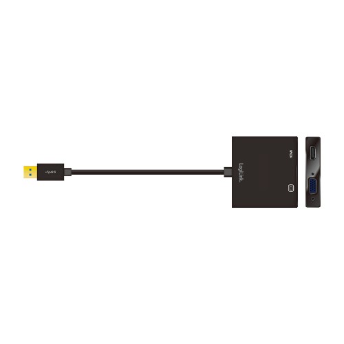 LogiLink UA0234 USB graphics adapter 1920 x 1080 pixels Black