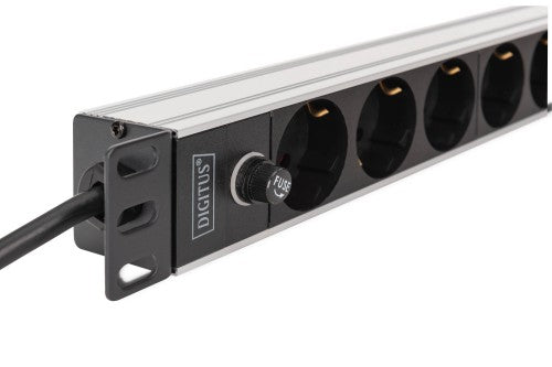 Digitus DN-95437 power distribution unit (PDU) 9 AC outlet(s) 1U Black, Silver