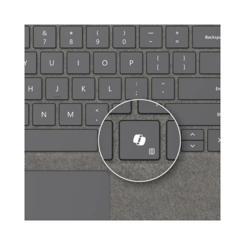 Microsoft Surface Pro Keyboard with pen storage for Business Microsoft Cover port Platinum