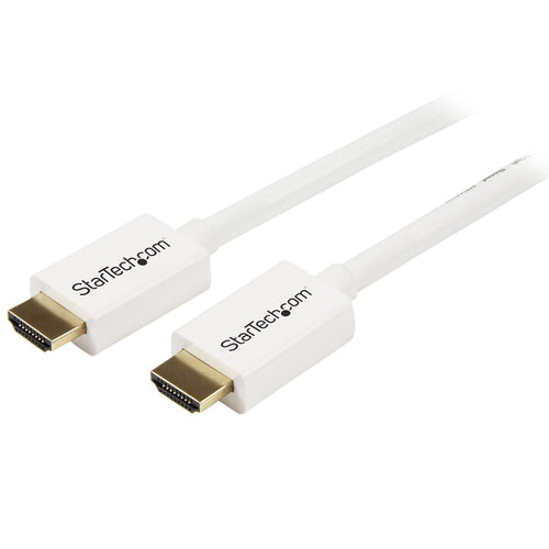 StarTech.com 23ft (7m) CL3 Rated HDMI Cable w/ Ethernet - In Wall Rated Ultra HD HDMI Cable - 4K 30Hz UHD High Speed HDMI Cable - 10.2 Gbps - HDMI 1.4 Video/Display Cable - 30AWG, White
