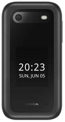 Nokia 2660 Flip - 4G, VoLTE, 2,8"+1,77", 0,3MP, 48MB/128MB, Black