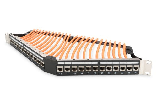 Digitus CAT 6A Keystone module, shielded with intelligent cable manager, set (24 pieces)