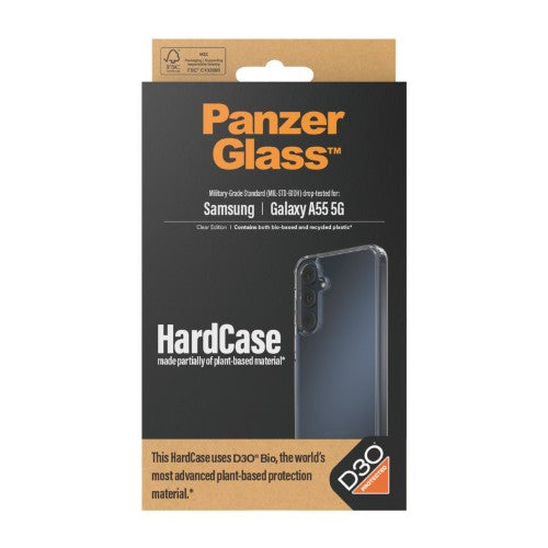 PanzerGlass ® HardCase Transparent w. D3O® Samsung Galaxy A55 5G
