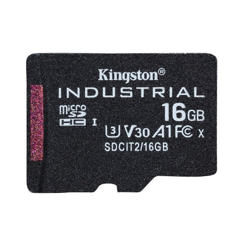 Kingston Technology 16GB microSDHC Industrial C10 A1 pSLC Card + SD Adapter