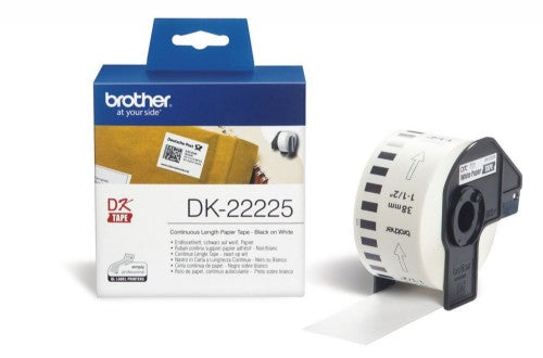 Brother DK-22225 DirectLabel Etikettes white 38mm x 30,48m for Brother P-Touch QL/700/800/QL 12-102mm/QL 12-103.6mm