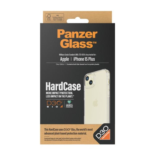 PanzerGlass ® HardCase Transparent w. D3O® iPhone 15 Plus