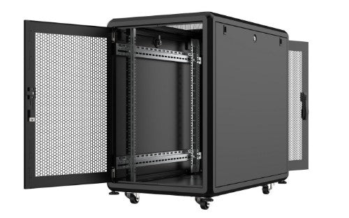 Lanview RSL16U61BL rack cabinet 16U Freestanding rack Black