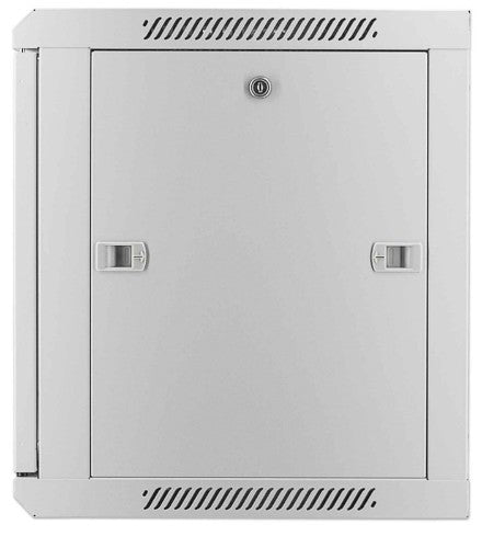 Intellinet 19" Network Cabinet - Wall Mount (Standard), 9U, 450mm Deep, Grey, Assembled, Max 60kg, Suitable also for use on desk or floor, Usable Depth 350mm, Metal & Glass Door, Back Panel, Removeable Sides, Parts for wall install (eg screws/rawl plugs)