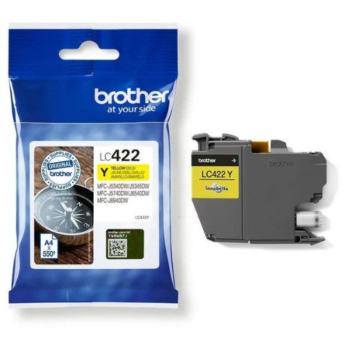 Brother LC-422Y Ink cartridge yellow, 550 pages for Brother MFC-J 5340