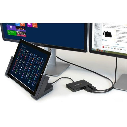 StarTech.com 4-Port Multi Monitor Adapter - DisplayPort 1.2 MST Hub - 4x 1080p - DisplayPort Video Splitter for Extended Desktop Mode on Windows PCs Only - DP to Quad DP Monitors