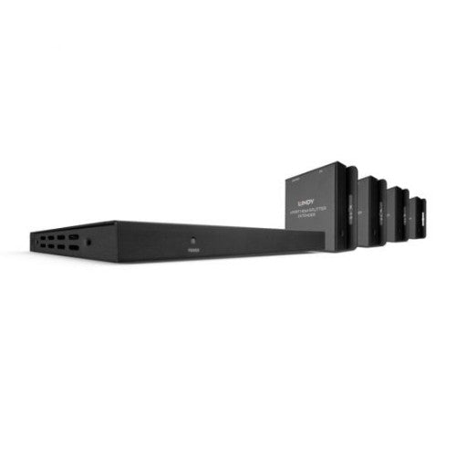 Lindy 70m Cat.6 4 Port HDMI 4K30 and IR Splitter Extender with Loop Out