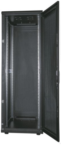 Intellinet 19" Server Cabinet - Free Standing, 42U, 800x1000mm (width x depth), Black, Assembled, Max 1500kg, Multi-Point Door Lock, One Lock Per Side Panel, Usable Depth 123 to 773mm, IP20 rated, Rack, Steel