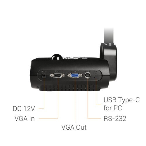AVer F50+ document camera Black 25.4 / 3.2 mm (1 / 3.2") CMOS USB 2.0