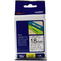 Brother TZE-141 DirectLabel black on Transparent Laminat 18mm x 8m for Brother P-Touch TZ 3.5-18mm/36mm/6-18mm/6-24mm/6-36mm