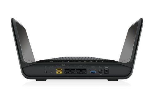NETGEAR Nighthawk Tri-Band AX8 8-Stream AX6600 WiFi 6 Router (RAX70) wireless router Gigabit Ethernet Tri-band (2.4 GHz / 5 GHz / 5 GHz) Black
