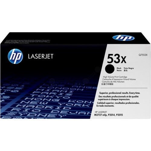HP Q7553X/53X Toner cartridge black, 7K pages ISO/IEC 19752 for HP LaserJet P 2015