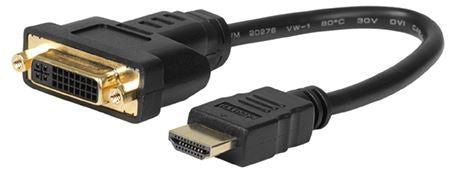 Microconnect DVIHDMI15CM video cable adapter 0.15 m HDMI Type A (Standard) DVI Black