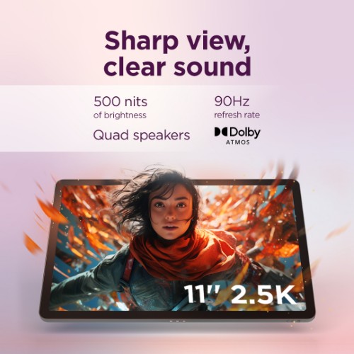 Lenovo Idea Tab Mediatek 128 GB 27.9 cm (11") 8 GB Wi-Fi 5 (802.11ac) Android 15 Grey