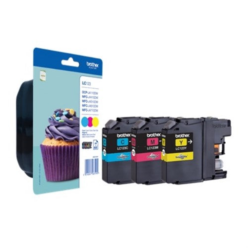 Brother LC-123RBWBP Ink cartridge multi pack C,M,Y, 3x600 pages ISO/IEC 24711 Pack=3 for Brother DCP-J 132/MFC-J 4510/MFC-J 6920
