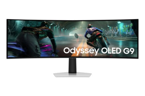 Samsung G91SD computer monitor 124.5 cm (49") 5120 x 1440 pixels Dual QHD OLED Silver
