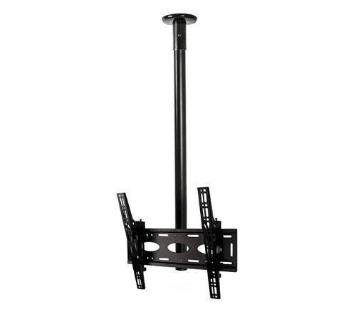 B-Tech Universal Flat Screen Ceiling Mount with Tilt (VESA 400) - 1m Ø50mm Pole