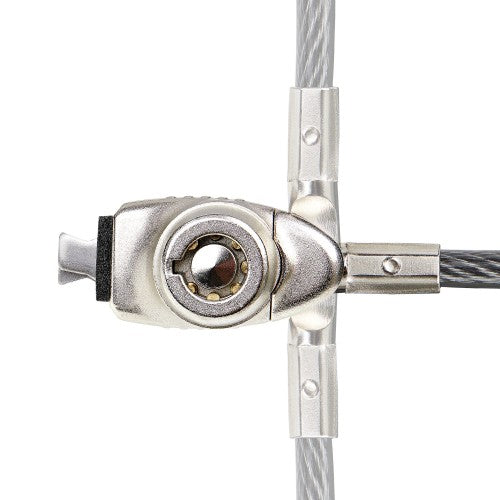StarTech.com Slim Lock Noble Wedge® Slot Compatible, 5ft (1.5m) Locking Cable, Desk Anti-Theft Security For Laptop/Notebook, Cut-Resistant Steel Cable, Keyed Lock