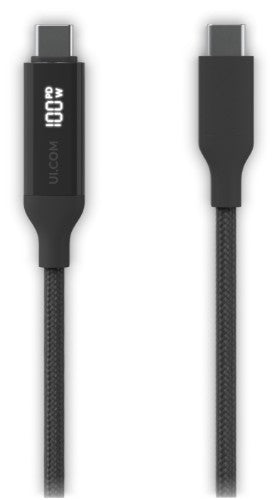 Ubiquiti UACC-Cable-USB-100W-1M-BK USB cable USB C Black, Grey