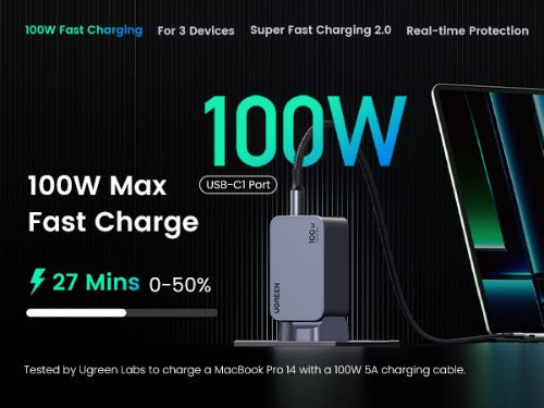 Ugreen Nexode Pro Universal Grey, Silver AC Fast charging Indoor