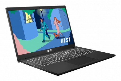 MSI Modern 15 B12M-027UK Intel® Core™ i5 i5-1235U Laptop 39.6 cm (15.6") Full HD 8 GB DDR4-SDRAM 512 GB SSD Wi-Fi 6 (802.11ax) Windows 11 Home Black