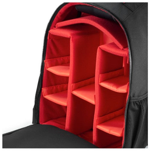 Hama Ohio Backpack Black, Red