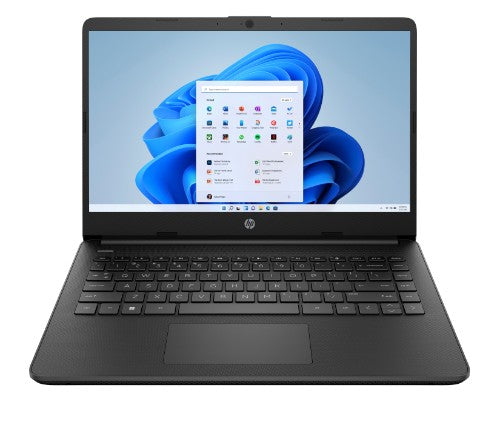 HP 14s-dq0007na Intel® Celeron® N4120 Laptop 35.6 cm (14") HD 4 GB DDR4-SDRAM 64 GB eMMC Wi-Fi 5 (802.11ac) Windows 11 Home in S mode Black