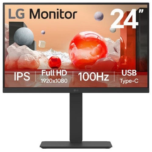 LG 24BA750-B computer monitor 60.5 cm (23.8") 1920 x 1080 pixels Full HD LCD Black