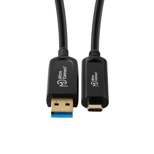 Microconnect MC-USB3.2CA15OP USB cable USB 3.2 Gen 2 (3.1 Gen 2) 15 m USB A USB C Black