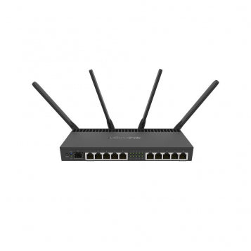 Mikrotik RB4011iGS+5HacQ2HnD-IN wireless router Gigabit Ethernet Dual-band (2.4 GHz / 5 GHz) Black