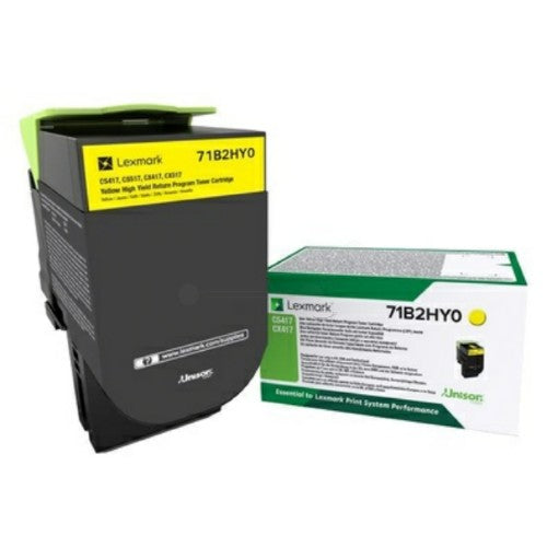 Lexmark 71B2HY0 Toner-kit yellow return program, 3.5K pages ISO/IEC 19752 for Lexmark CS 417/517