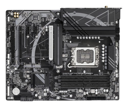GIGABYTE Z790 EAGLE AX Motherboard - Supports Intel Core 14th Gen CPUs, 12+1+1Phases Digital VRM, up to 7600MHz DDR5 (OC), 3xPCIe 4.0 M.2, Wi-Fi 6E, 2.5GbE LAN, USB 3.2 Gen 2
