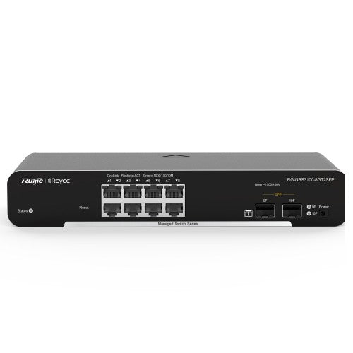 Ruijie Networks RG-NBS3100-8GT2SFP network switch Managed L2 Gigabit Ethernet (10/100/1000) Black